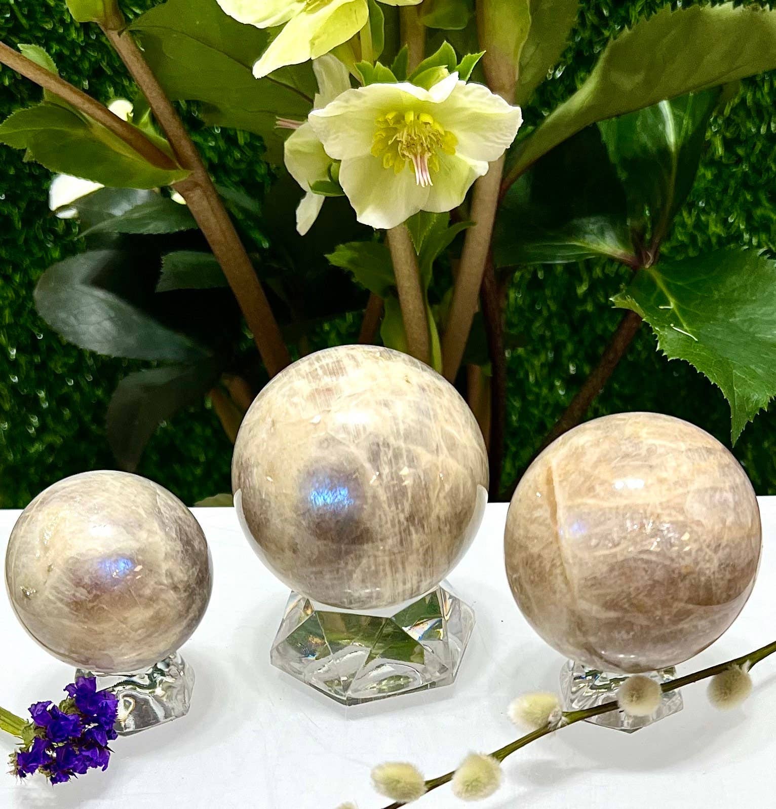 Moonstone Spheres