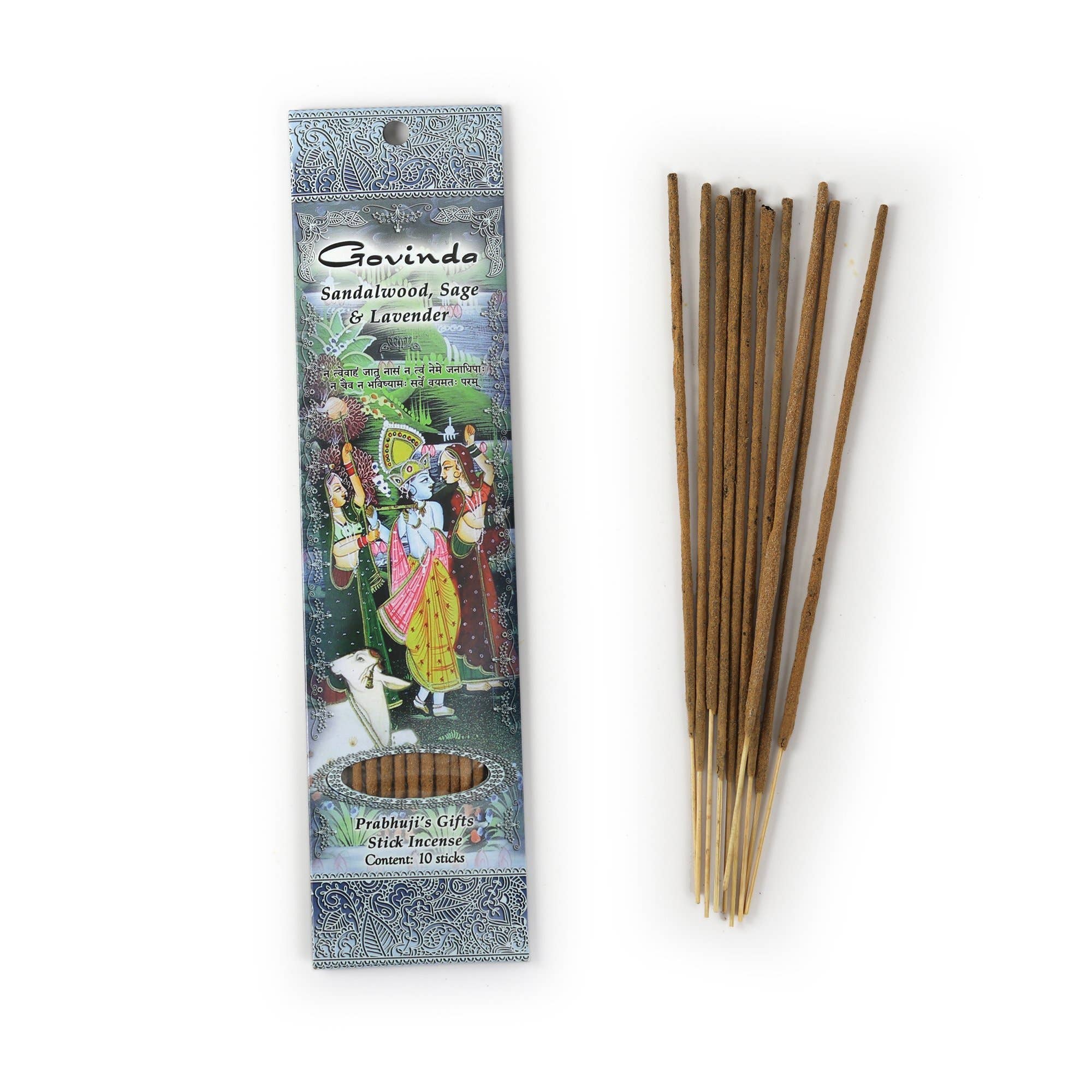 Incense Sticks Govinda - Sandalwood, Sage, and Lavender
